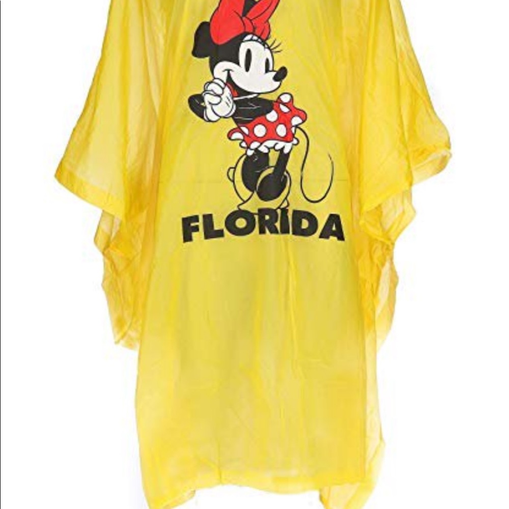 Disney youth rain poncho mini mouse Florida NWT
